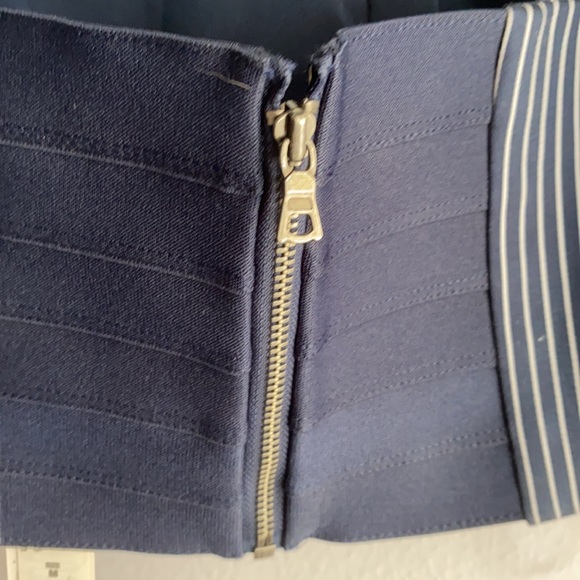 🆕 A+O cropped blue and white striped tank - Picture 4 of 5